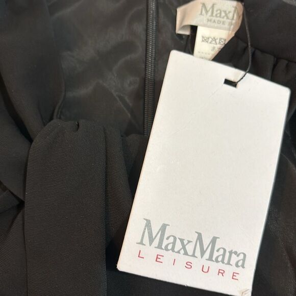 Max Mara Luna Grecian Neck Cady Dress Size 6 NWT $995 - Picture 7 of 11